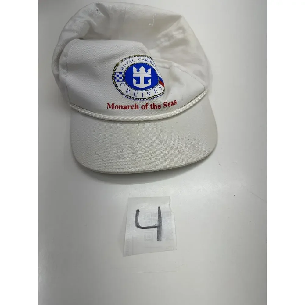 Triangle Headwear Snapback Hat Royal Caribbean Cruises Monarch of the Seas White